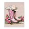 Stupell Industries Glam Bling Cowgirl Boots Framed Giclee Wall Art Design by Lettered and Lined